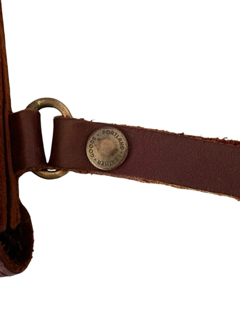 Portland Leather Company Lily Cognac Leather Wristlet / Wallet
